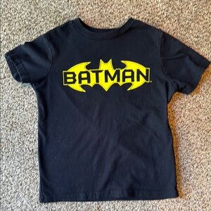 DC Comics | Black Tee with Yellow Batman Logo
